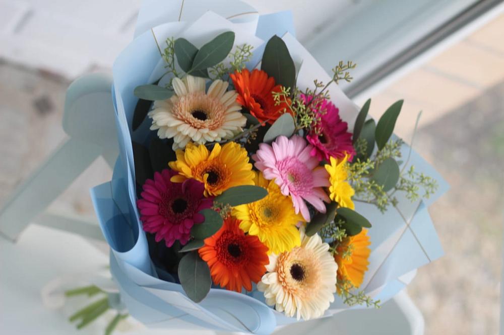 Букет цветов из: Герберы в Менделеево