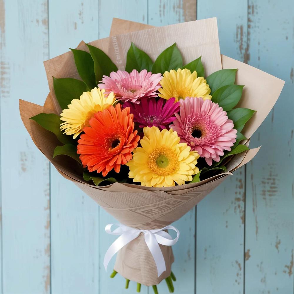 Букет цветов из: Герберы в Менделеево