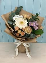Букет цветов из:  Герберы и Хризантемы в Менделеево