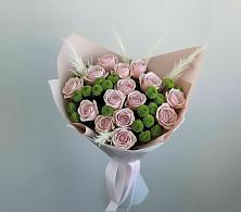 Букет цветов из:  Розы и Хризантемы в Менделеево