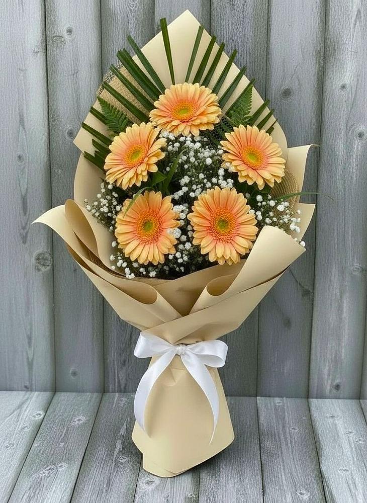 Букет цветов из: Герберы в Менделеево