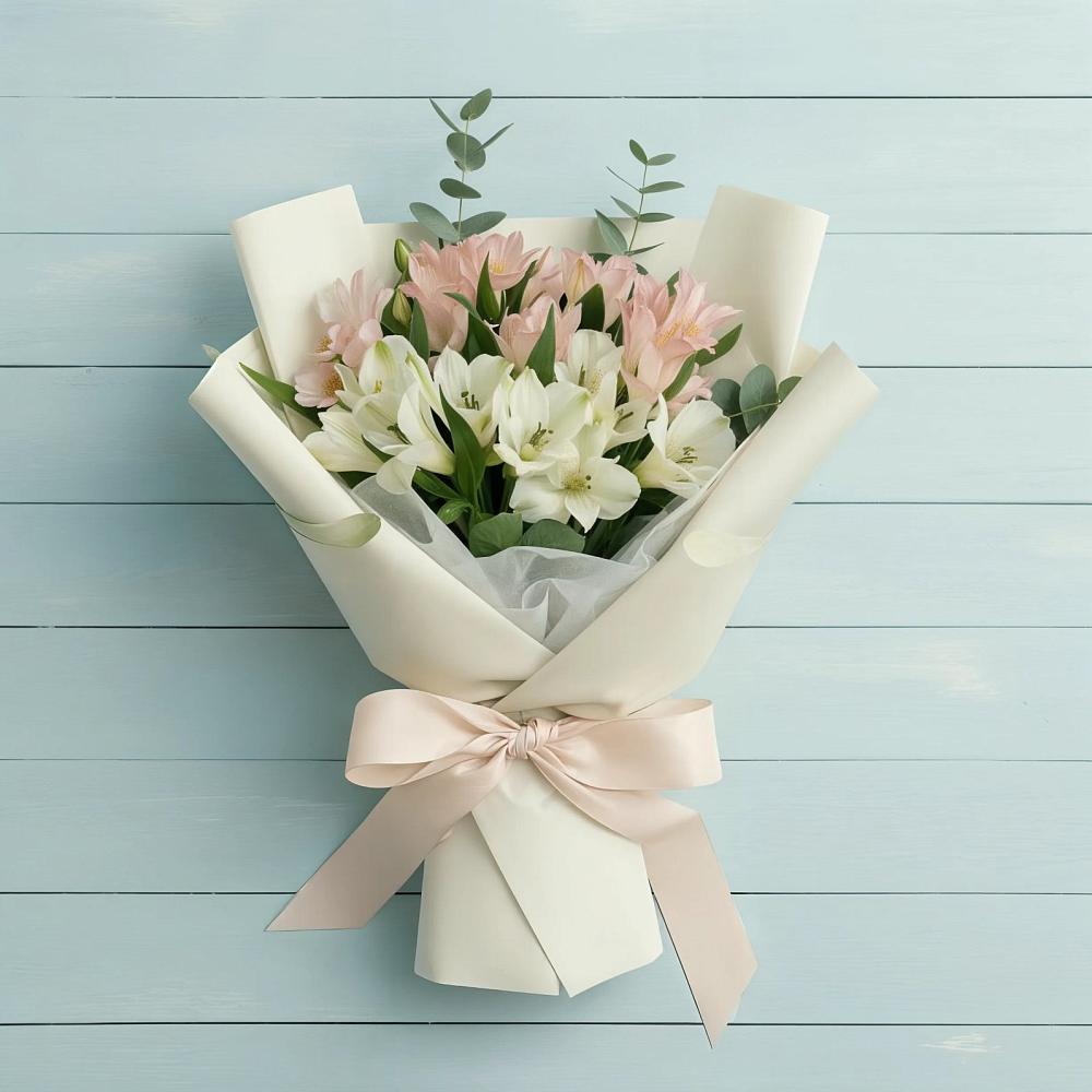 Букет цветов из: Альстромерии в Менделеево