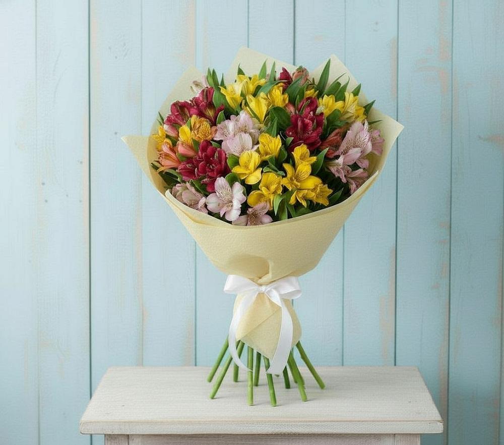 Букет цветов из: Альстромерии в Менделеево