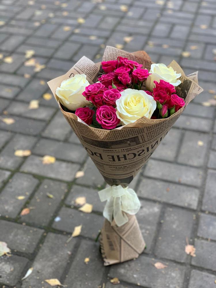 Букет цветов из: Розы в Менделеево