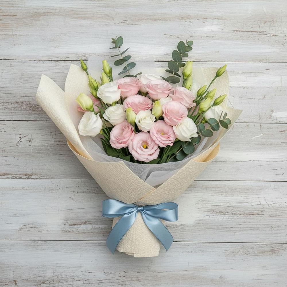 Букет цветов из: Лизиантусы в Менделеево